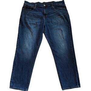 Lucky Brand Jeans Mens Size 42x30 Blue 221 Straight Stretch Distressed Casual